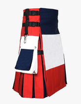 Hybrid Kilt French Flag Patriot Utility - Scottish Kilt Jacket™ USA-UK